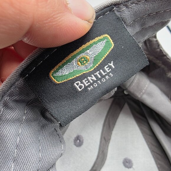 Bentley Motors Team Bentley Gray Baseball Cap Adjustable Embroidered Logo Hat - Picture 6 of 10
